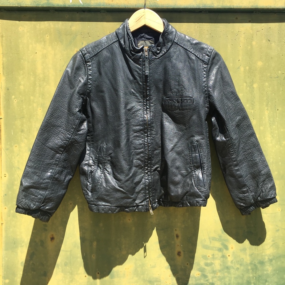 *Madewell Wearmaster* Black Moto Leather Jacket~